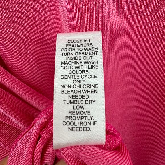 Cato blouse button front stretch ruched slinky travel pink 22W-24W NEW - Picture 7 of 7